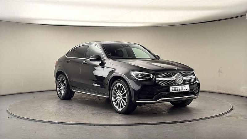 Used Mercedes GLC300e AMG line 2021 Obsidian black Coupe