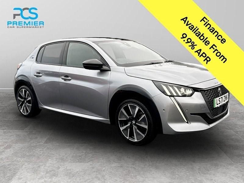 Used Peugeot e-208 GT 100 kW (136 HP) 2021 Grey Hatchback