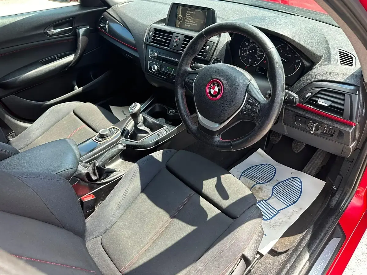 Used BMW 116 Sport Line 136 HP (100 kW) 2014 Red Hatchback