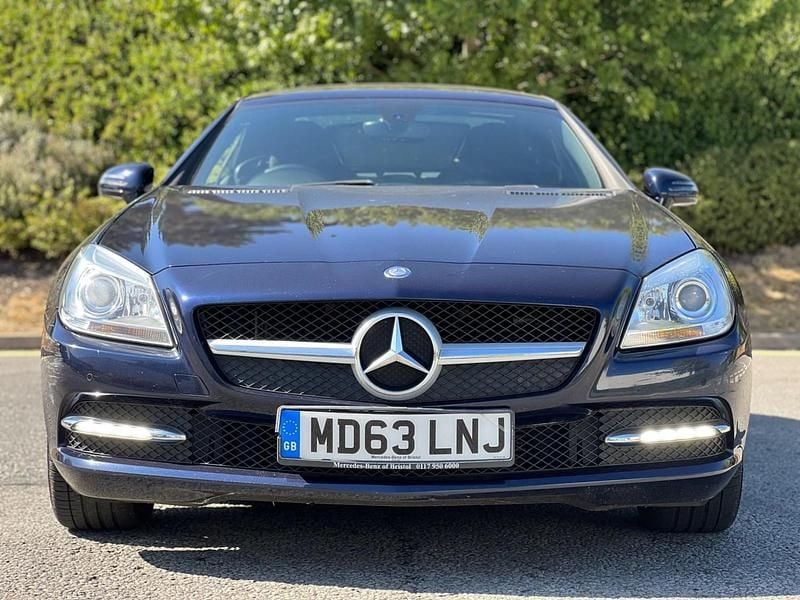 Used Mercedes SLK250 204 HP (150 kW) 2014 Blue Cabriolet