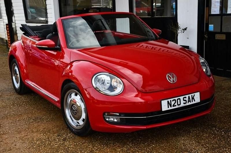 Red Used 2014 VW Beetle Design Cabriolet | £8,999 (Good price) - Image 1/1