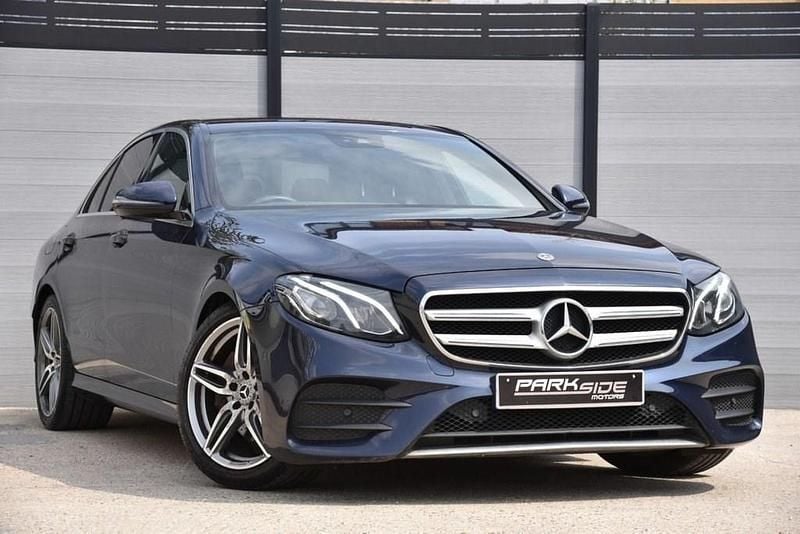 Blue Used 2017 Mercedes E220 AMG line Sedan | £12,430 (Fair price) - Image 1/4