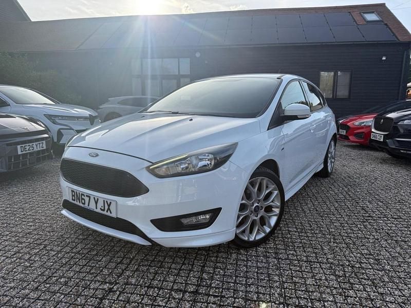 White Used 2017 Ford Focus ST-Line Hatchback | £6,995 (Good price) - Image 1/4