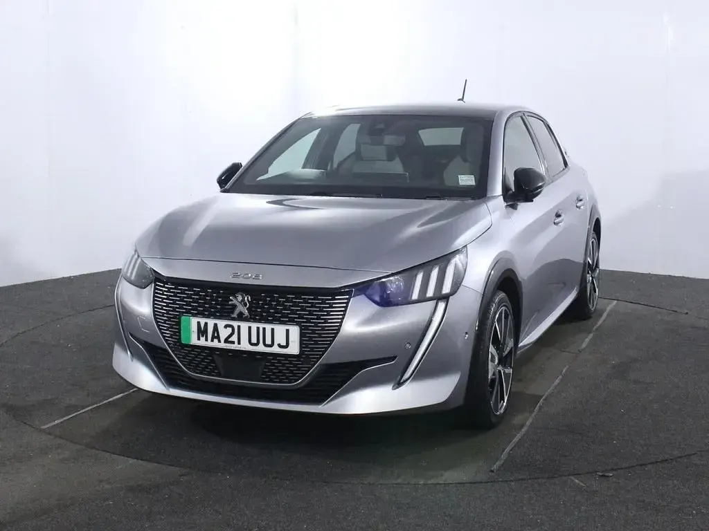 Used Peugeot e-208 Premium 100 kW (136 HP) 2021 Grey Hatchback