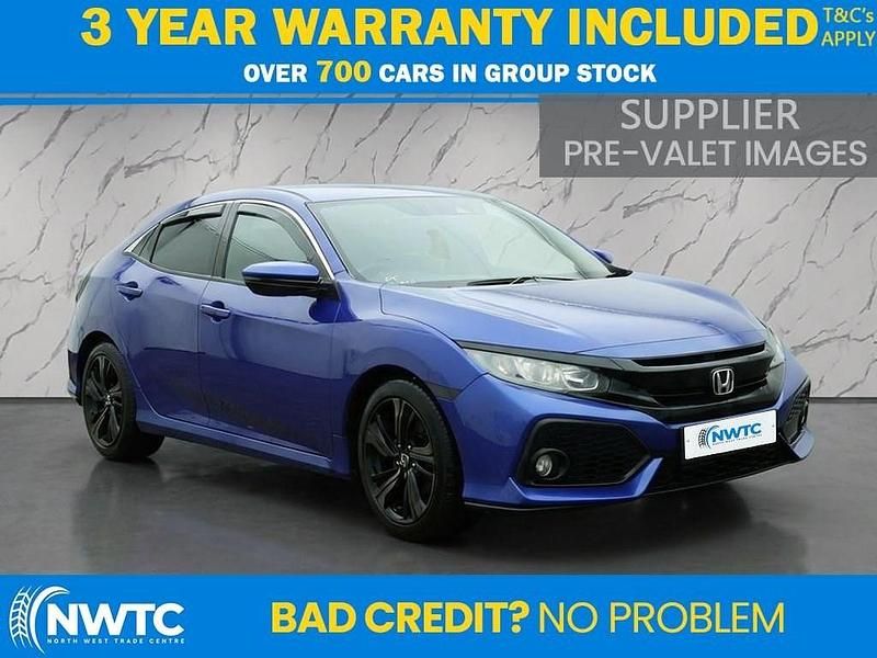 Blue Used 2017 Honda Civic SR Hatchback | £8,695 (Fair price) - Image 1/3