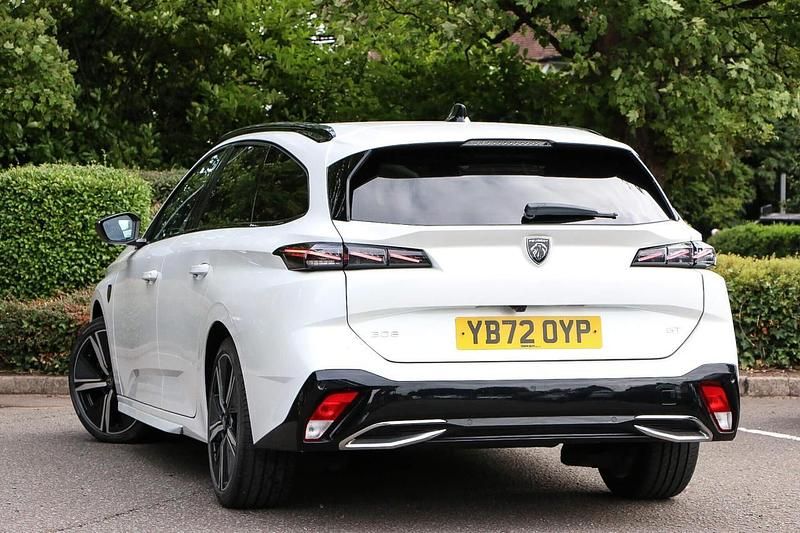 White Used 2023 Peugeot 308 GT Estate | £16,298 (Good price) - Image 1/3