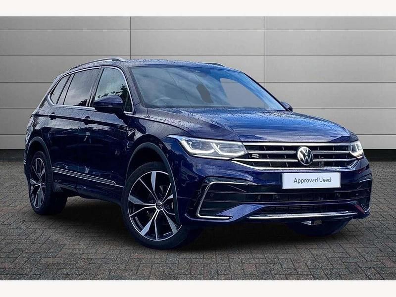 Blue Used 2024 VW Tiguan Allspace R-line SUV | £33,150 (A bit pricey) - Image 1/4