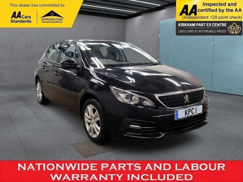 Black Used 2018 Peugeot 308 Active Hatchback | £8,995 (Fair price) - Image 1/3