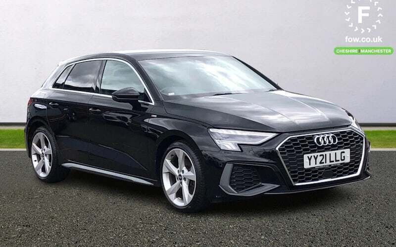 Black Used 2021 Audi A3 Sportback S-Line Hatchback | £20,399 (Fair price) - Image 1/4