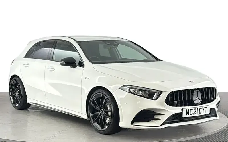 Used Mercedes A35 AMG Premium 306 HP (225 kW) 2021 White Hatchback
