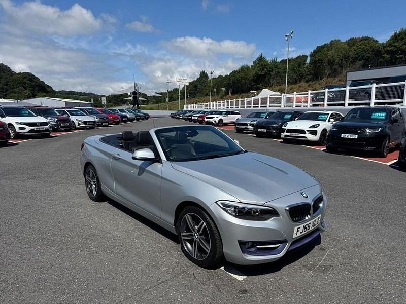 Silver Used 2016 BMW 218 Sport Line Cabriolet | £12,999 (Fair price) - Image 1/3
