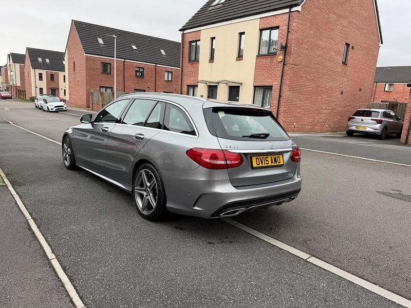 Used Mercedes C300 AMG Line Premium Plus 2015 Silver Estate