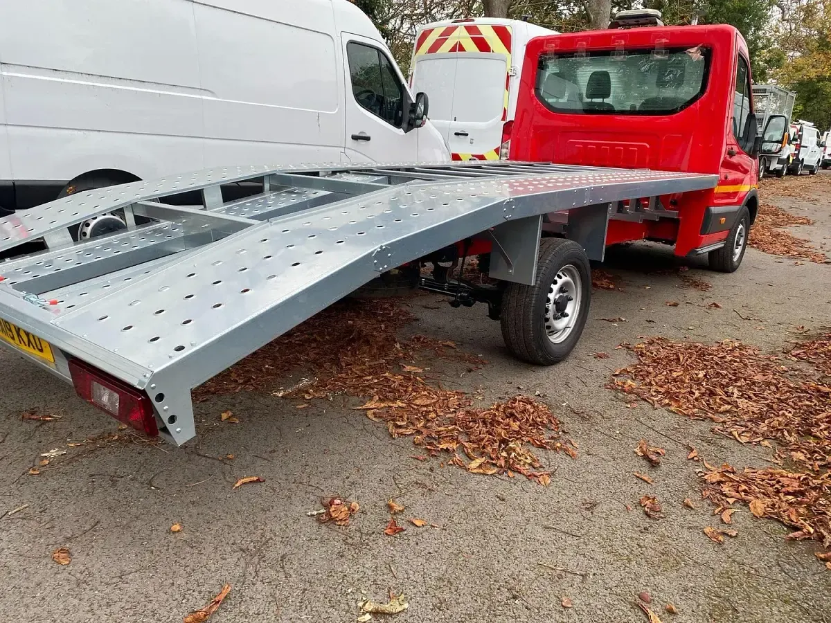Used Ford Transit 130 HP (95 kW) 2019 Red Cabriolet