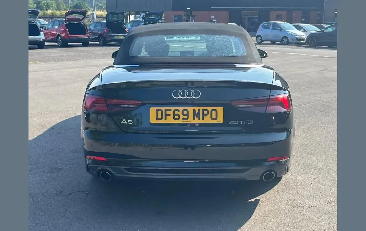 Used Audi A5 Cabriolet S-Line 187 HP (137 kW) 2019 Black Cabriolet