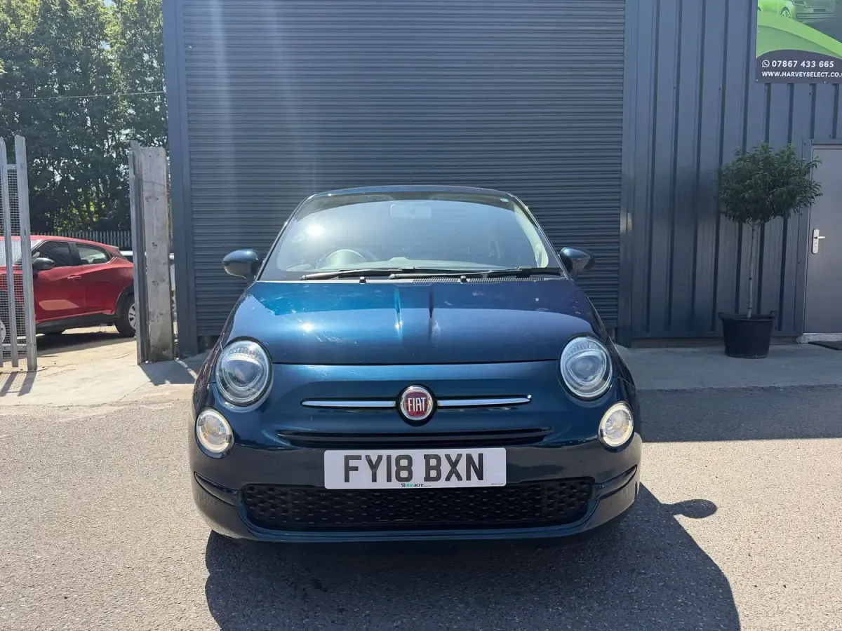 Used Fiat 500 Pop 69 HP (50 kW) 2018 Blue Hatchback