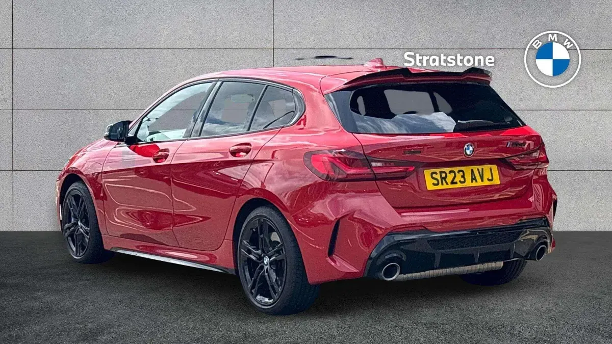 Used BMW M135 Shadowline 302 HP (222 kW) 2023 Red Hatchback