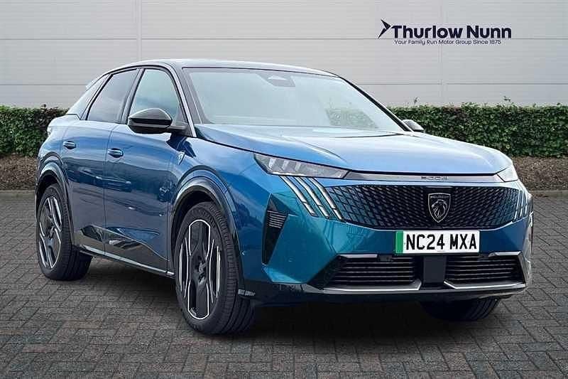 Blue Used 2024 Peugeot e-3008 GT SUV | £27,500 (Fair price) - Image 1/4