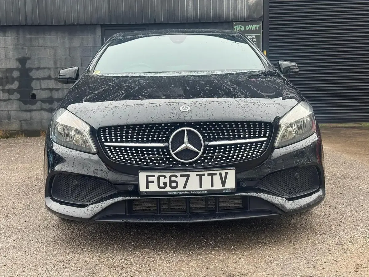 Used Mercedes A200 AMG line 136 HP (100 kW) 2017 Black Hatchback