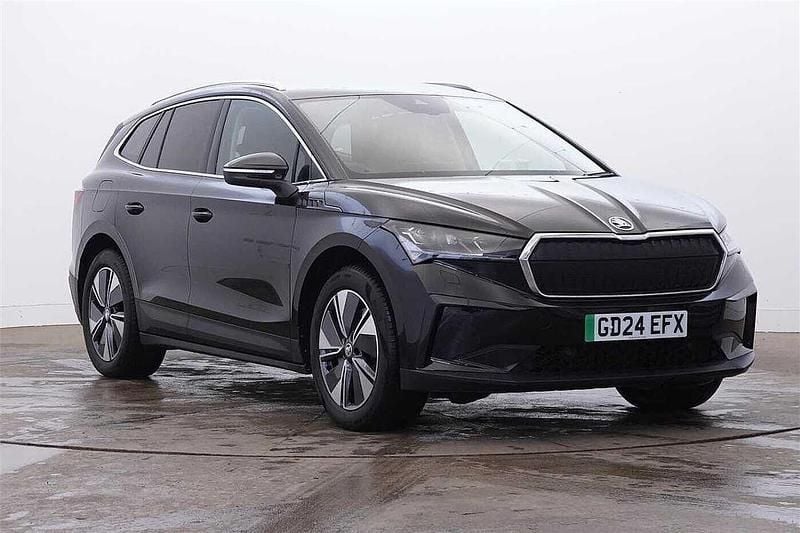 Black magic pearl effect Used 2024 Skoda Enyaq iV SUV | £29,300 (Super price) - Image 1/4