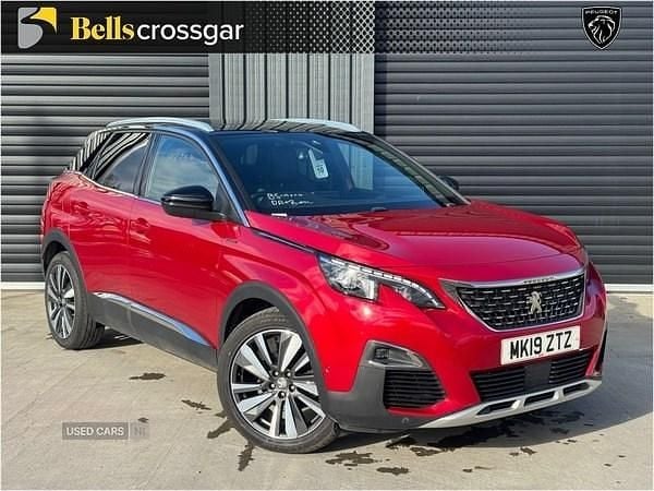 Red Used 2019 Peugeot 3008 GT-line Hatchback | £13,995 (Fair price) - Image 1/4
