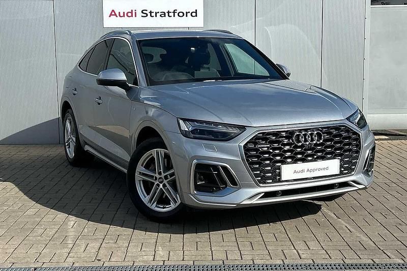 Silver Used 2023 Audi Q5 S-Line SUV | £37,950 (Expensive) - Image 1/4