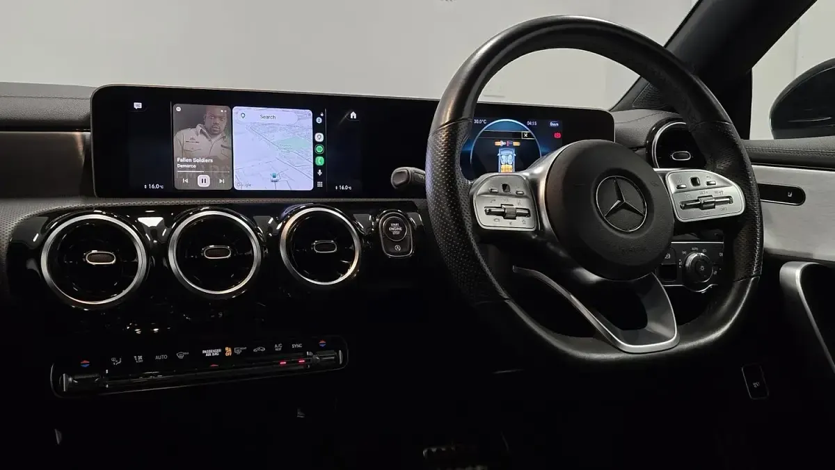 Used Mercedes CLA220 AMG line 190 HP (139 kW) 2019 Black Coupe