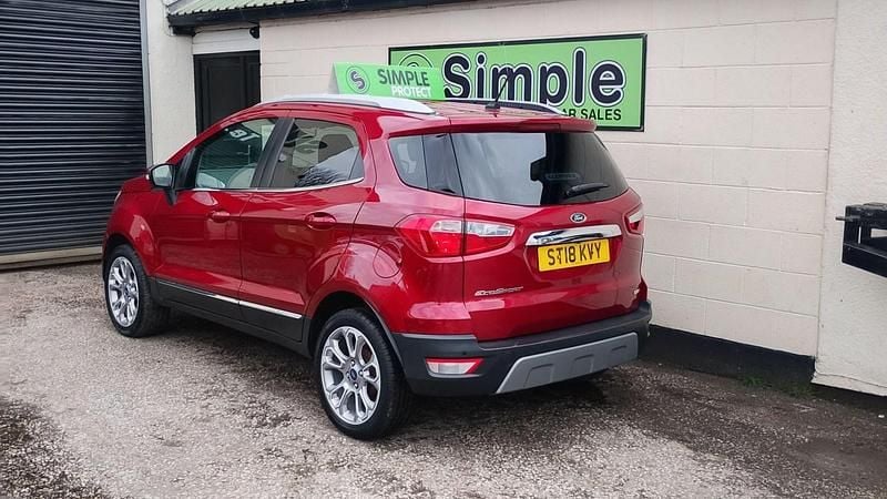 Used Ford Ecosport Titanium 125 HP (91 kW) 2018 Red SUV