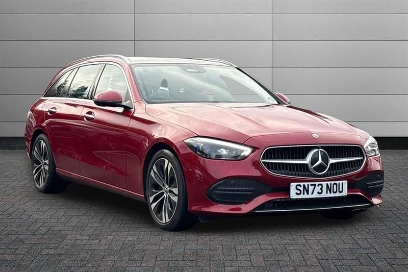 Red Used 2023 Mercedes C200 Exclusive Luxury Estate | £31,800 (Expensive) - Image 1/4