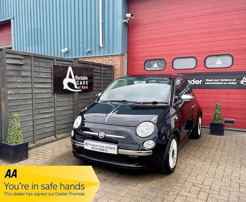 Black Used 2012 Fiat 500 Lounge Hatchback | £7,695 (A bit pricey) - Image 1/2