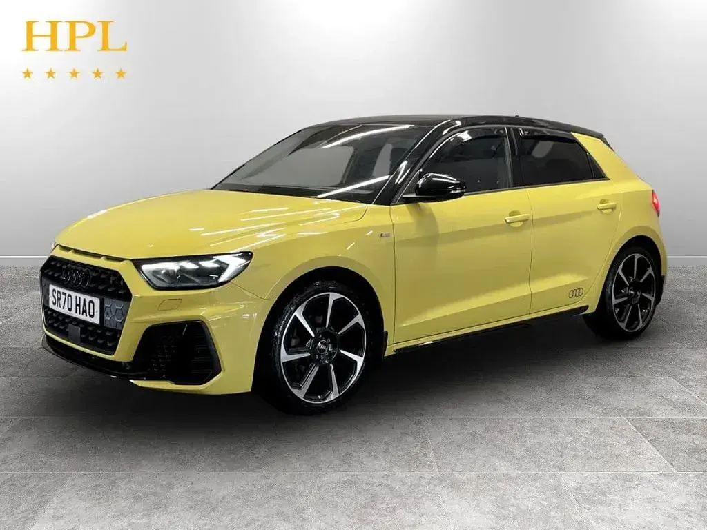 Used Audi A1 Sportback S-Line 150 HP (110 kW) 2020 Yellow Hatchback