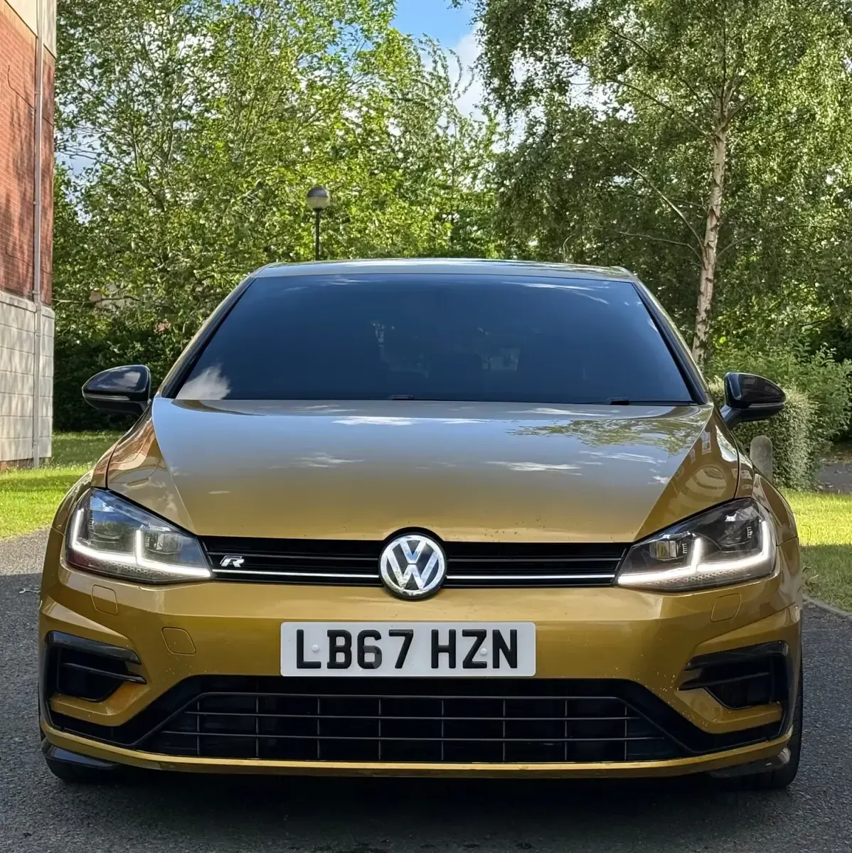 Used VW Golf VII R 2017 Yellow Hatchback