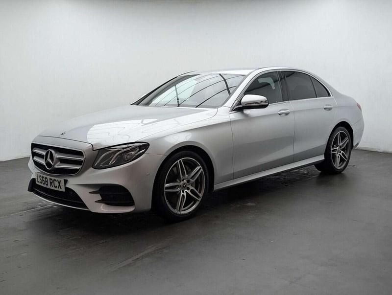 Used Mercedes E220 AMG line 194 HP (142 kW) 2018 Silver Sedan