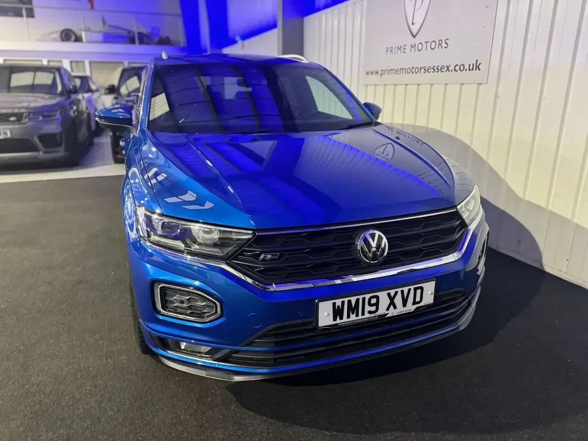 Used VW T-Roc R-line 150 HP (110 kW) 2019 Blue SUV