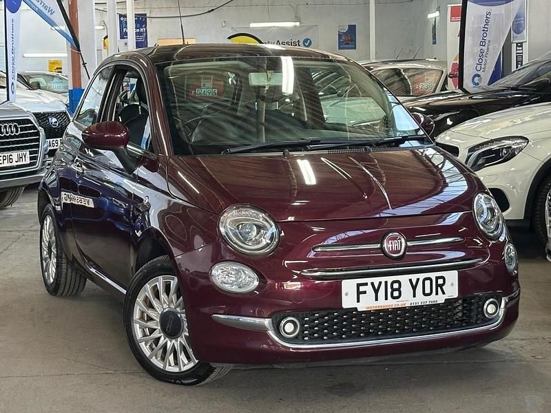 Red Used 2018 Fiat 500 Lounge Hatchback | £10,995 (A bit pricey) - Image 1/2