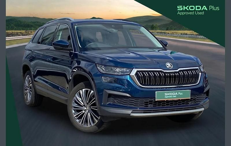 Used Skoda Kodiaq SE L Executive 150 HP (110 kW) 2023 Petrol blue metallic SUV