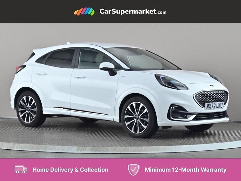 White Used 2022 Ford Puma Gen-E ST-Line Hatchback | £17,197 (A bit pricey) - Image 1/4