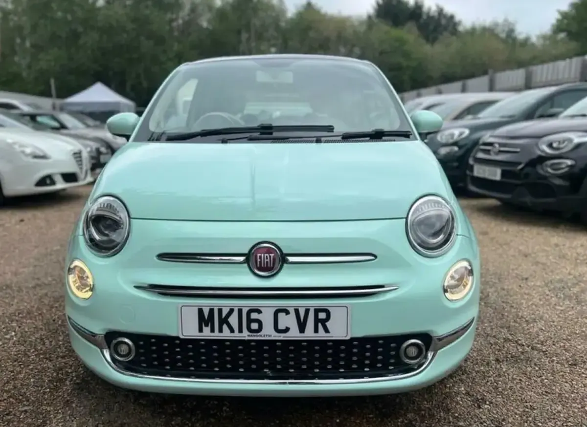 Used Fiat 500 Lounge 69 HP (50 kW) 2016 Green Hatchback