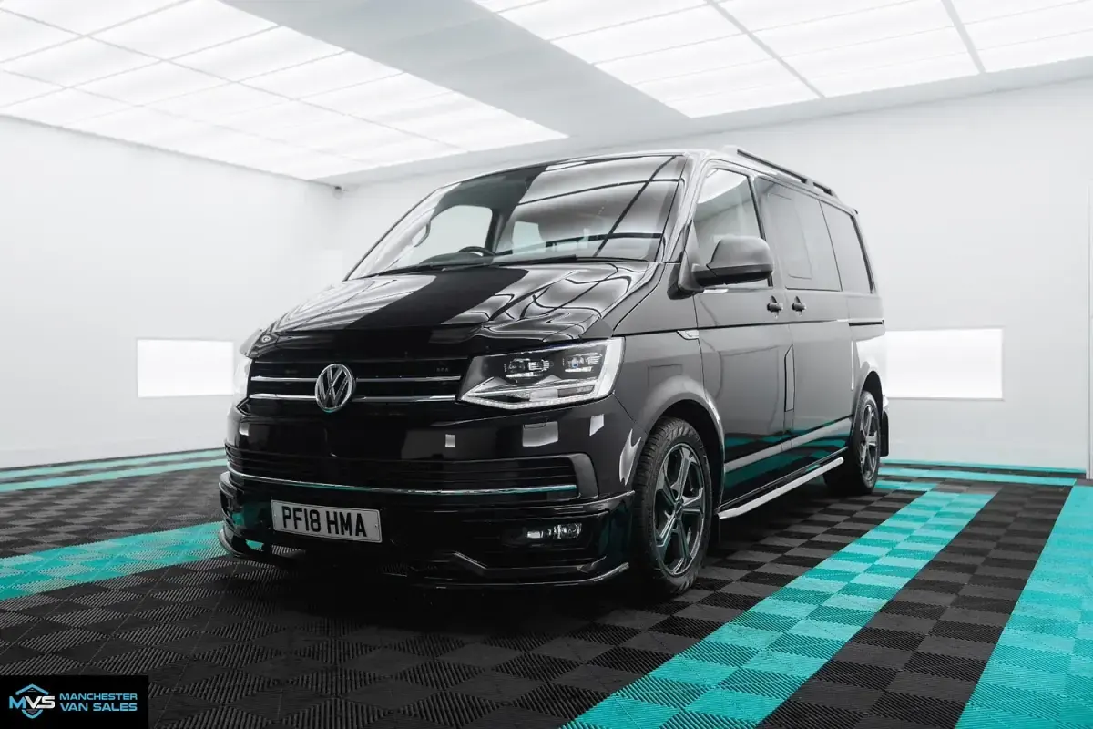 Used VW T6 Sportline 204 HP (150 kW) 2018 Black Van