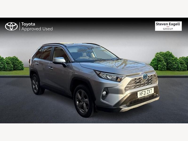 Silver Used 2021 Toyota RAV4 Hybrid Design SUV | £26,411 (Good price) - Image 1/3