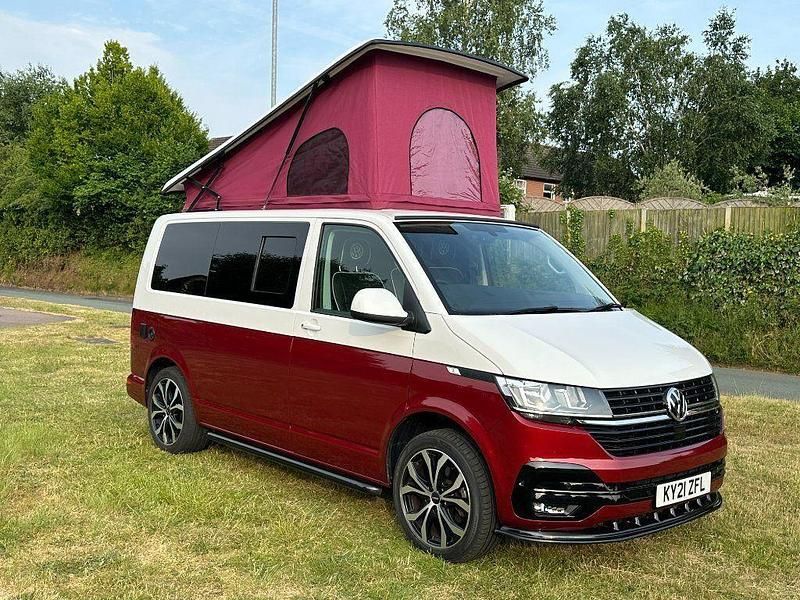 Red Used 2021 VW T6.1 Highline Van | £29,990 (Good price) - Image 1/4