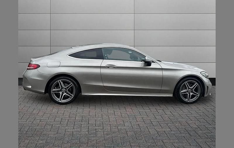Used Mercedes C300 AMG line 245 HP (180 kW) 2019 Silver Coupe