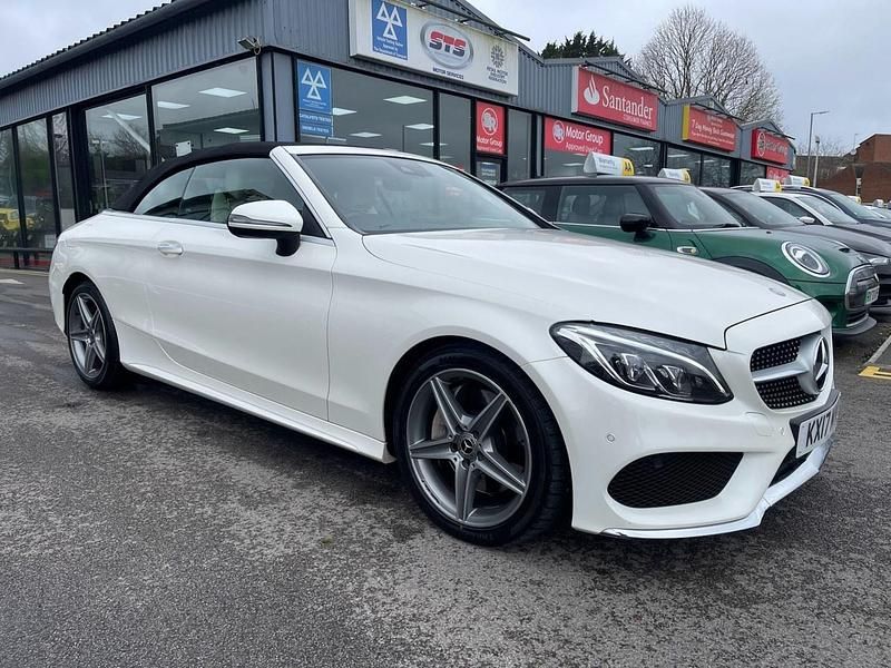 Used Mercedes C300 AMG Line Premium Plus 245 HP (180 kW) 2017 White Cabriolet