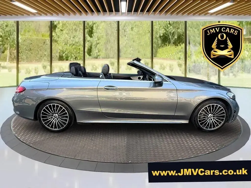 Used Mercedes C200 AMG line 198 HP (145 kW) 2018 Grey Cabriolet