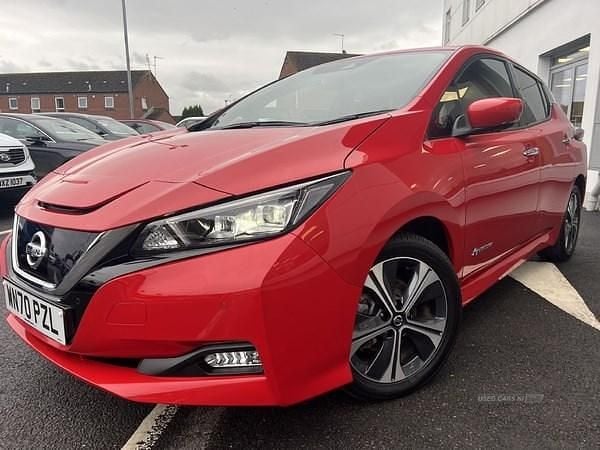 Red Used 2021 Nissan Leaf Tekna Hatchback | £9,995 (Fair price) - Image 1/4