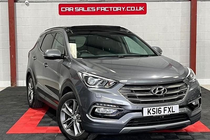Silver Used 2016 Hyundai Santa Fe Premium SE SUV | £10,495 (Fair price) - Image 1/1