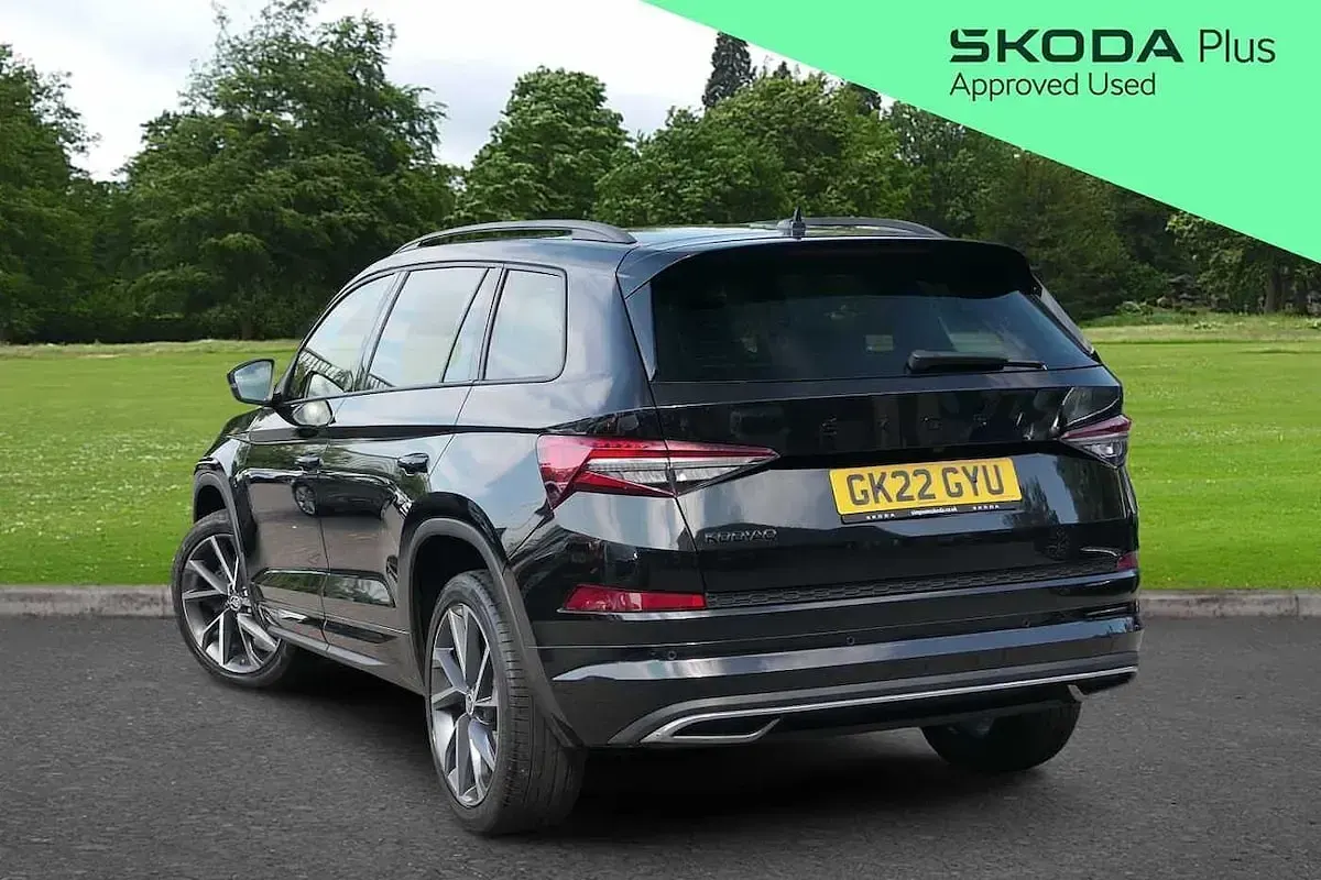 Used Skoda Kodiaq SportLine 150 HP (110 kW) 2022 Black SUV