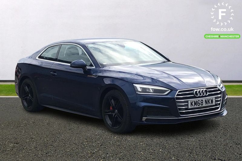 Blue Used 2018 Audi A5 S-Line Coupe | £16,399 (Super price) - Image 1/3
