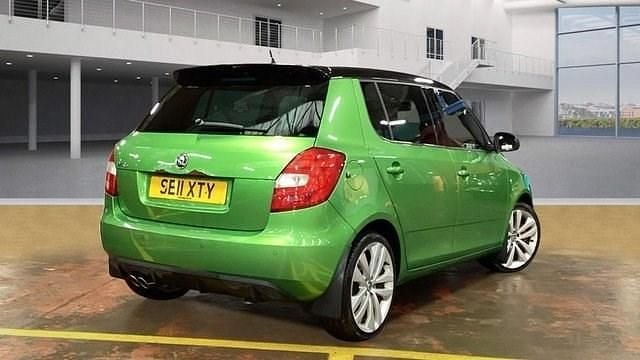 Used Skoda Fabia vRS 180 HP (132 kW) 2011 Green Hatchback