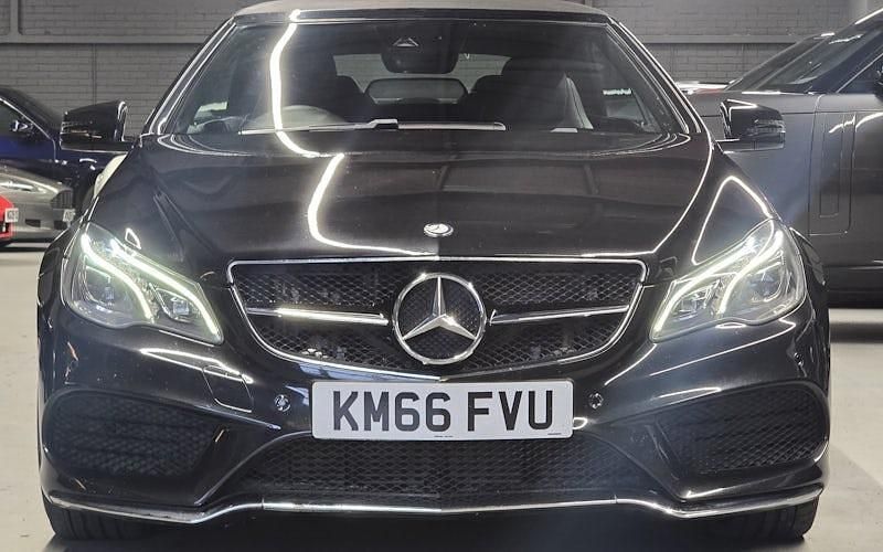 Used Mercedes E350 AMG line 258 HP (189 kW) 2016 Black Cabriolet