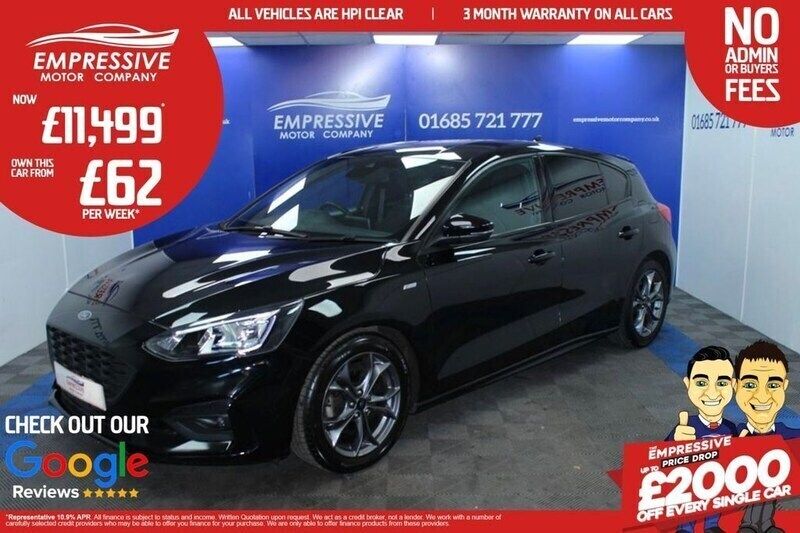 Black Used 2018 Ford Focus ST-Line Hatchback | £11,499 (A bit pricey) - Image 1/4